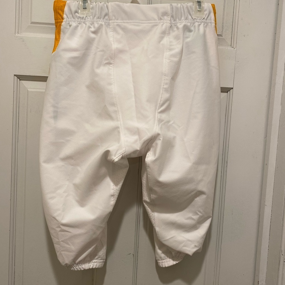 Kids White and Green football Pants - Picture 2 of 3